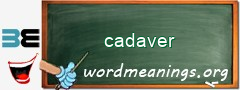 WordMeaning blackboard for cadaver